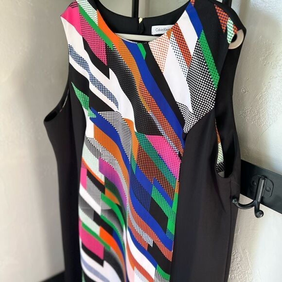 Calvin Klein sheath scuba abstract dress Plus size 18 - Picture 11 of 16